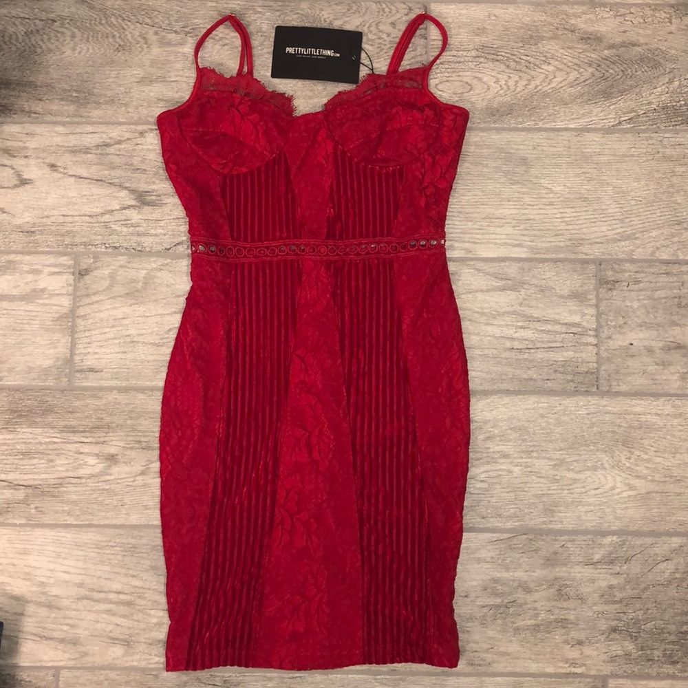 red dress